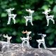 Multicolor Deer Christmas Tree Decoration Ornaments Set of 6 Pcs